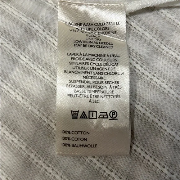 🤍 Pilcro Anthropologie Keira Blouse Cottagecore White Peter Pan Collar XS 🤍 - Picture 3 of 7